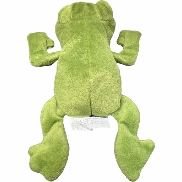 VINTAGE Ganz Franky Frog 9” Plush Stuffed Animal 1996 CH1604 Green Beanbag Soft - Picture 7 of 14